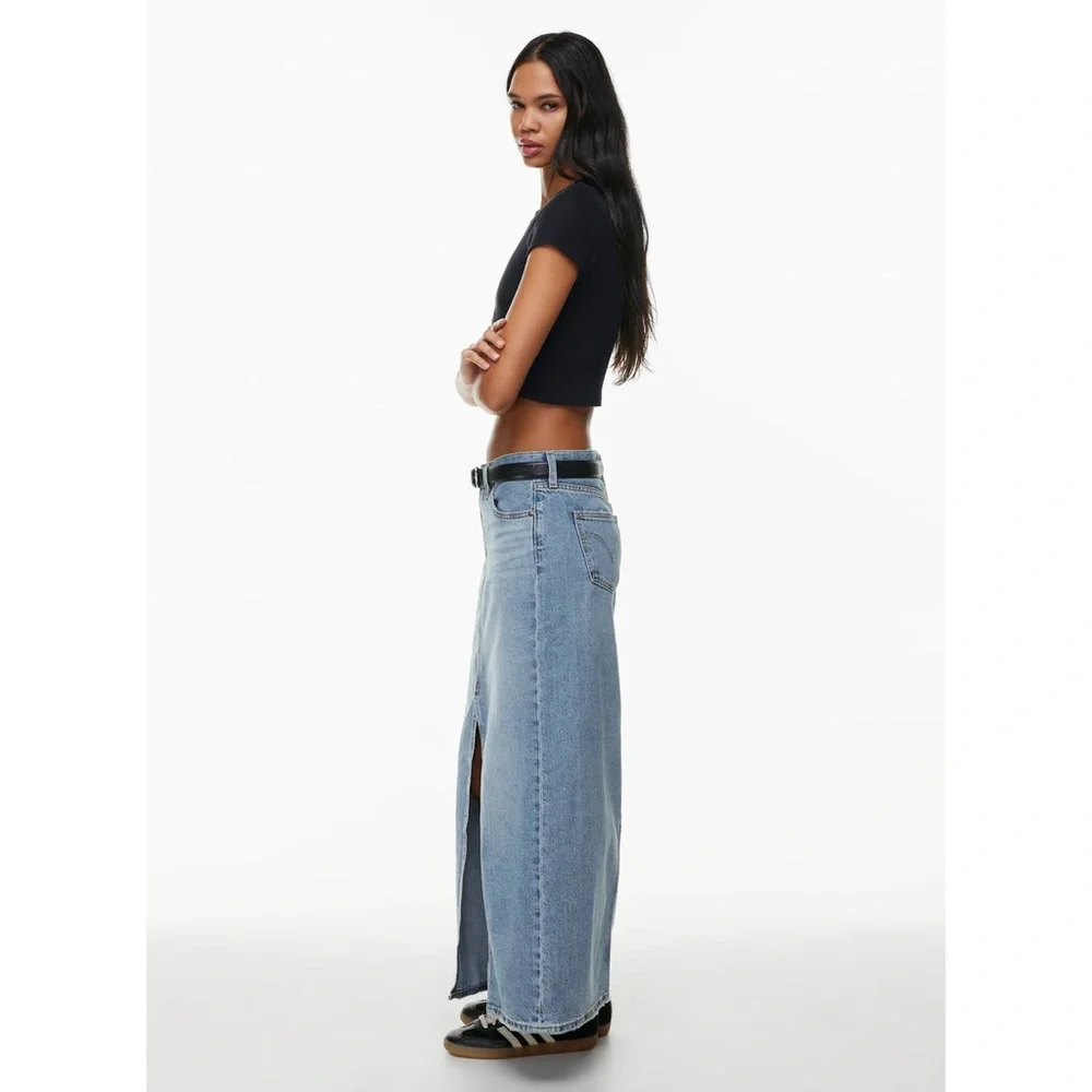 NEW Levi's Denim Ankle Column Skirt Size 26 - Picture 2 of 8